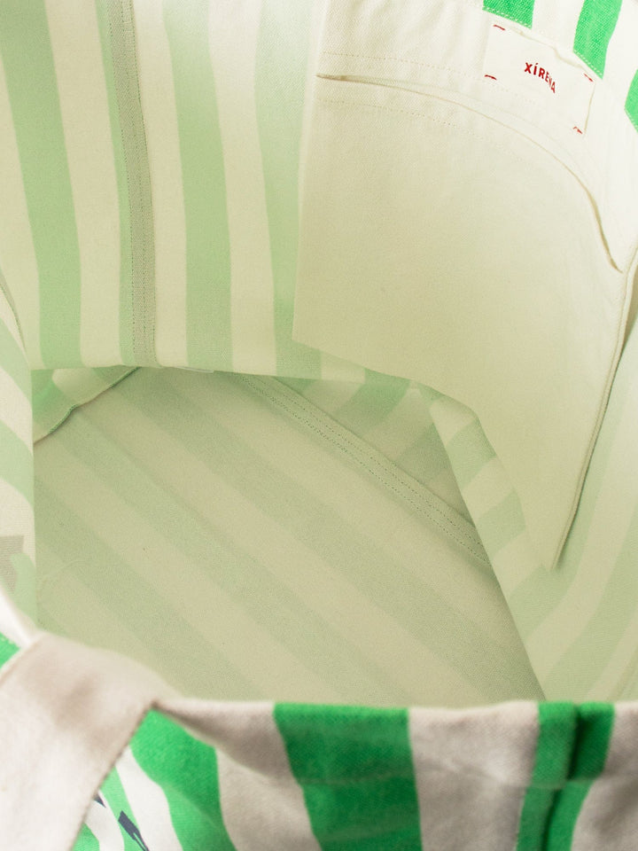 X2508 Accessory One Size / Green Breeze Stripe Green Breeze Stripe Layton Tote X0CVT045-OS-GBST Green Breeze Stripe Layton Tote