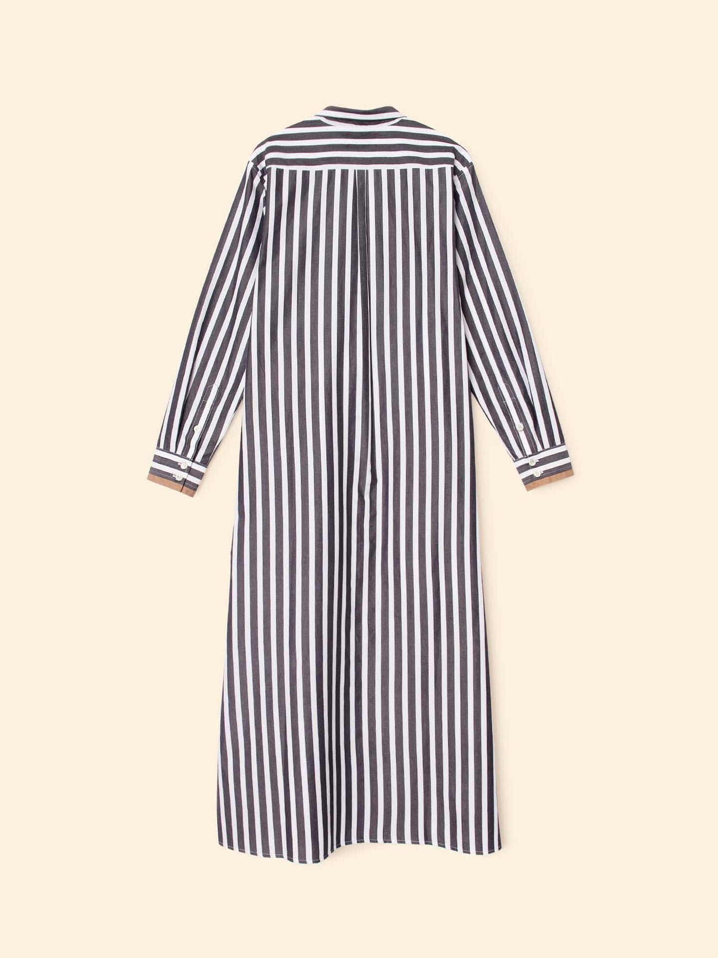 boden striped linen dress Boden Women's Catherine Button Linen Dress in White