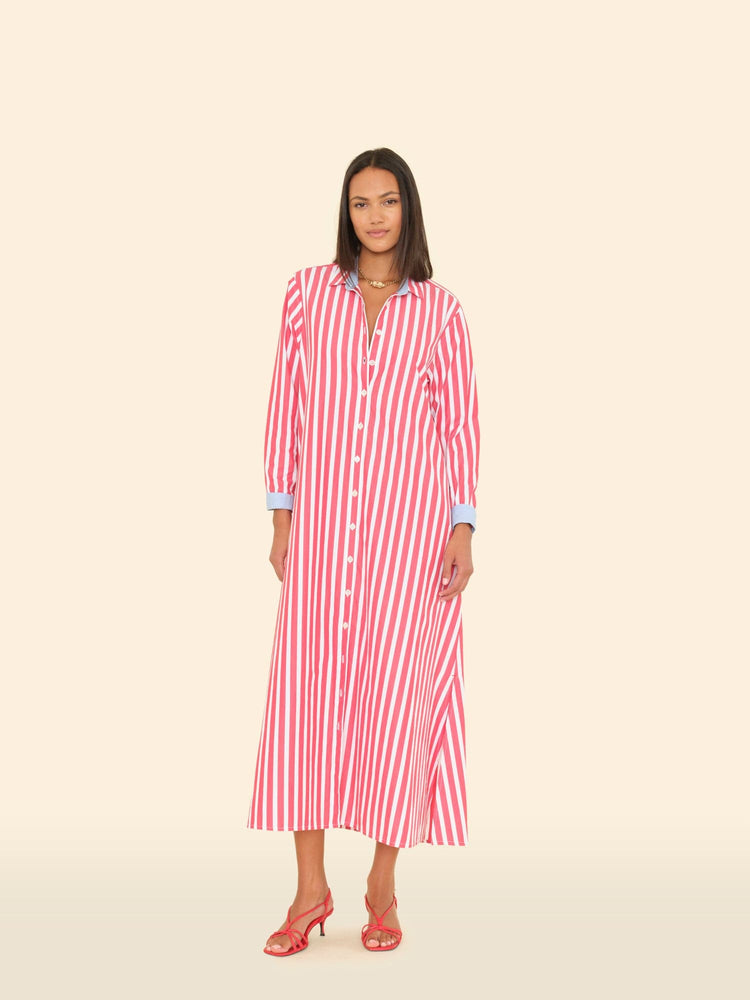 Boden Dress Scarlet Stripe S / Red