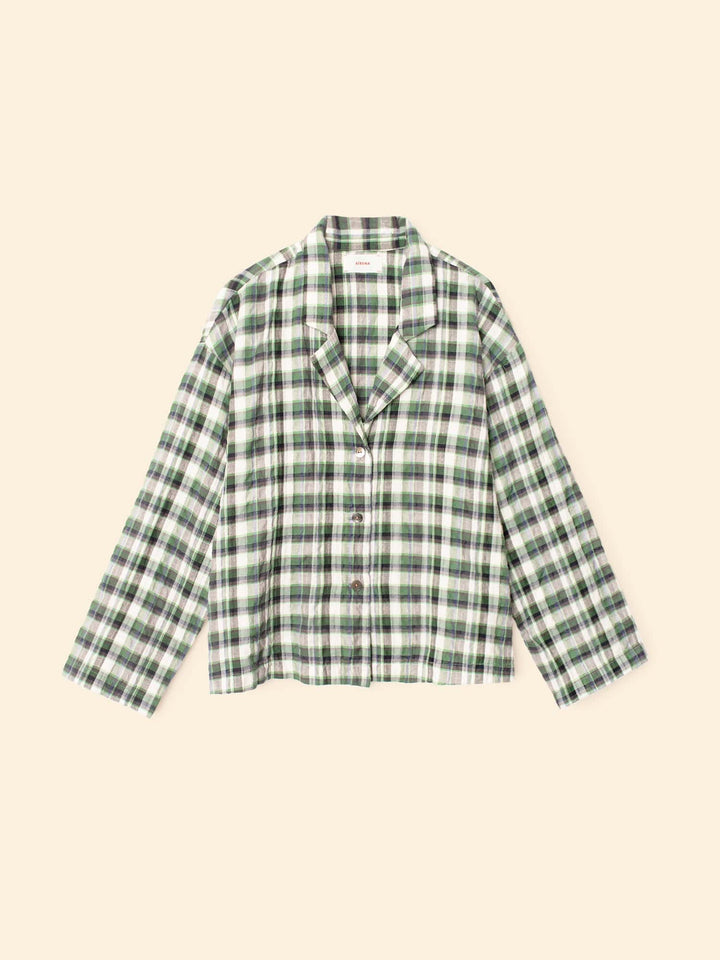 X2508 Pajama Set Green Brook Lyra Plaid Pajama Set Green Brook Lyra Plaid Pajama Set