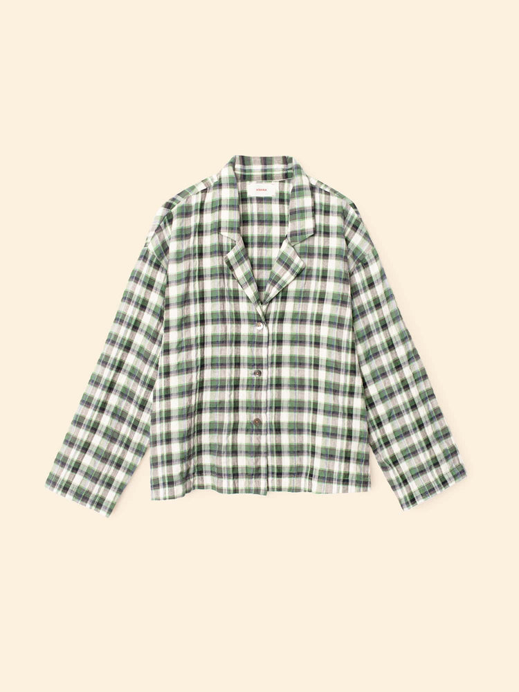 X2508 Pajama Set Green Brook Lyra Plaid Pajama Set Green Brook Lyra Plaid Pajama Set