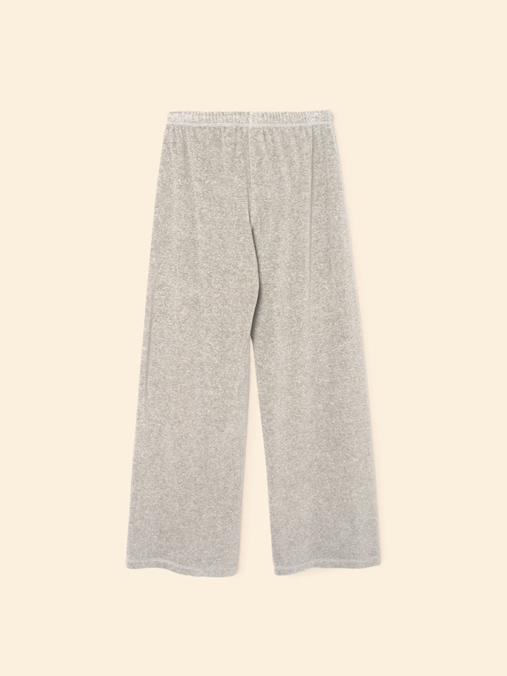 X2508 Pant Heather Grey Manon Velour Pant Heather Grey Manon Velour Pant