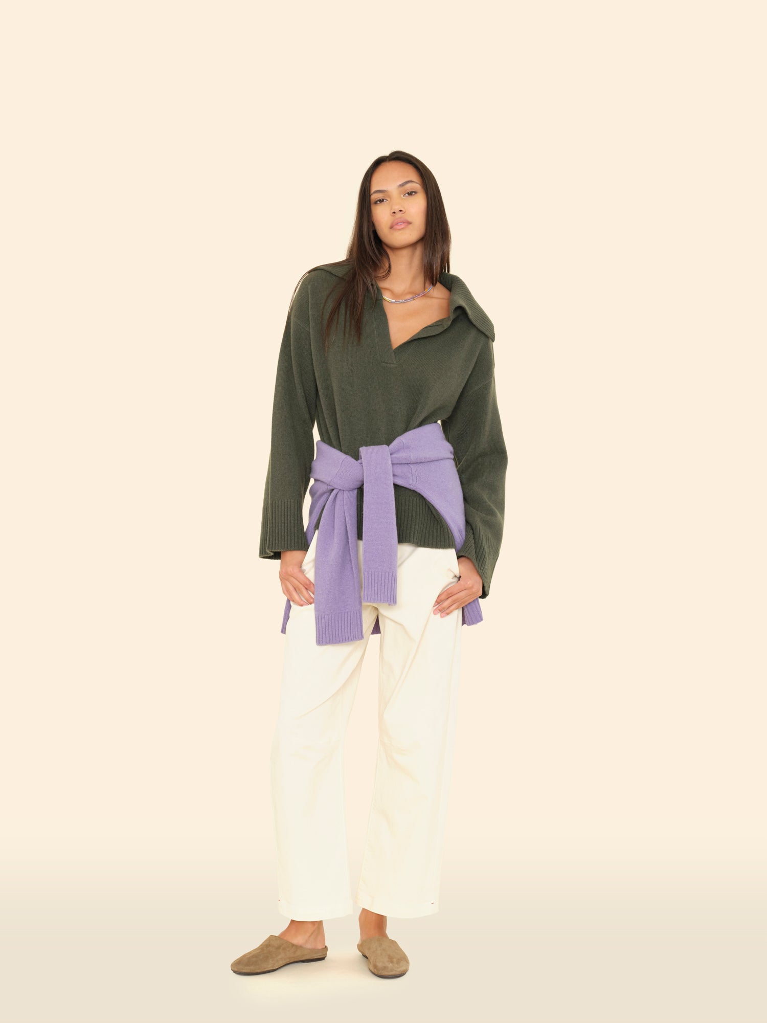 Myrtle Green Lela Sweater