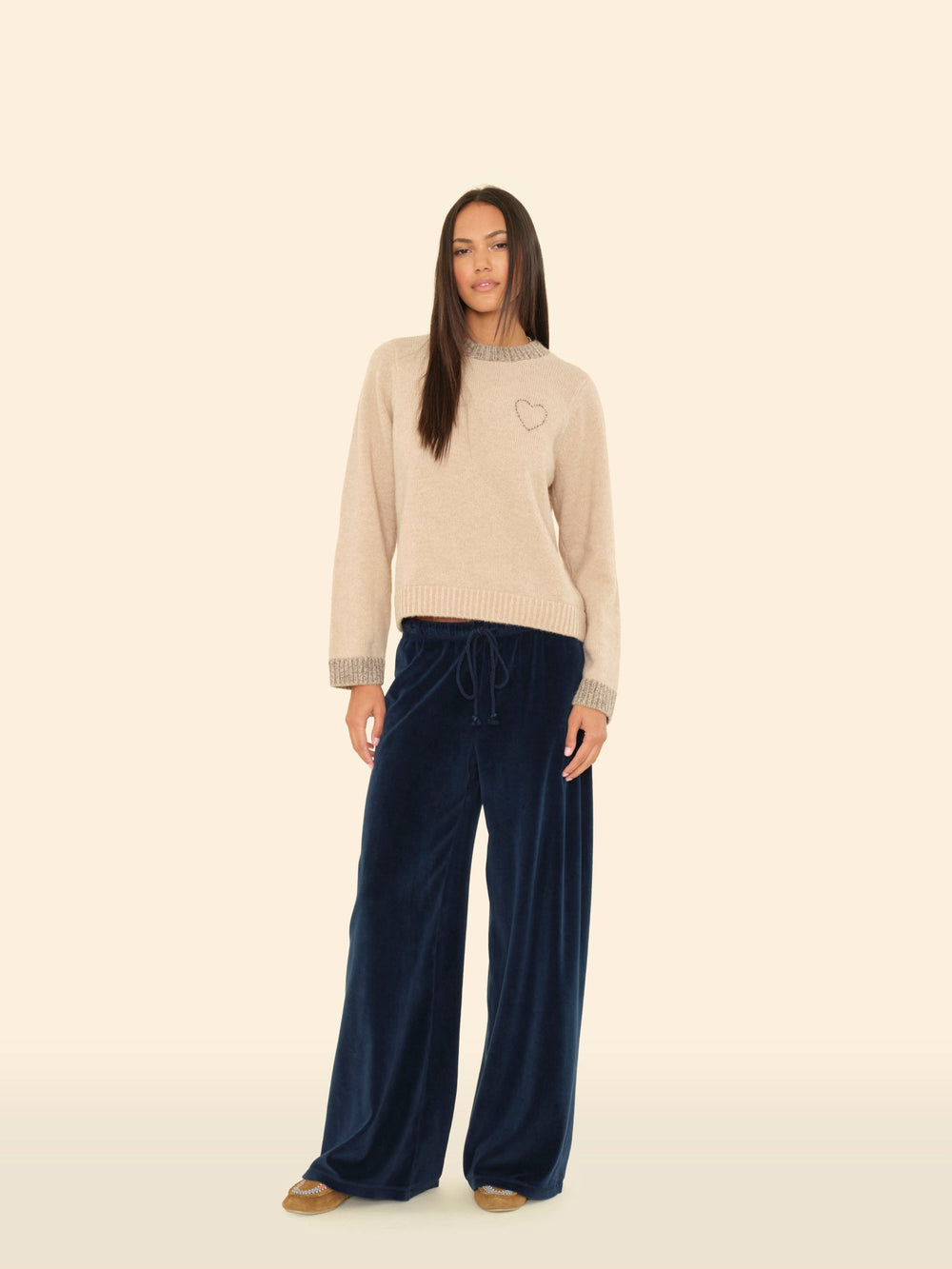 X2508 Pant Sapphire Manon Velour Pant Sapphire Manon Velour Pant