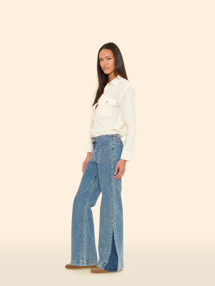 X2508 Pant Setine Bleu Ines Denim Pant Setine Bleu Ines Denim Pant