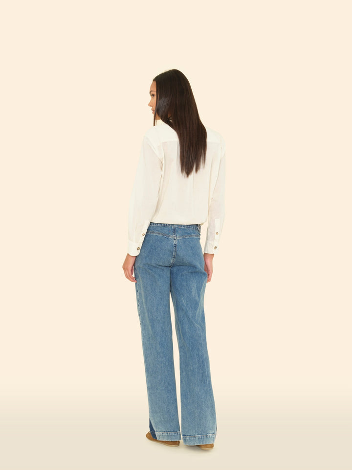 X2508 Pant Setine Bleu Ines Denim Pant Setine Bleu Ines Denim Pant