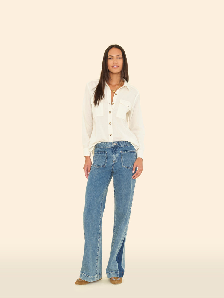X2508 Pant Setine Bleu Ines Denim Pant Setine Bleu Ines Denim Pant