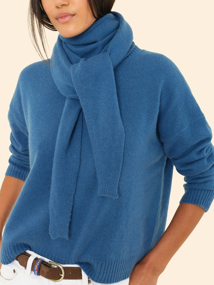 X2508 Scarf One Size / Lagoon Blue Lagoon Blue Le Petit Scarf X9MRS047-OS-LGBL Lagoon Blue Le Petit Scarf