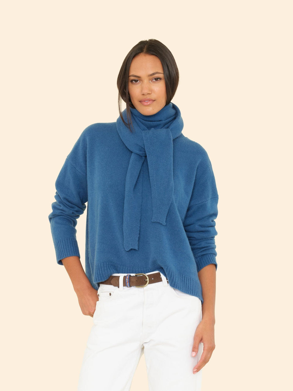 X2508 Scarf One Size / Lagoon Blue Lagoon Blue Le Petit Scarf X9MRS047-OS-LGBL Lagoon Blue Le Petit Scarf