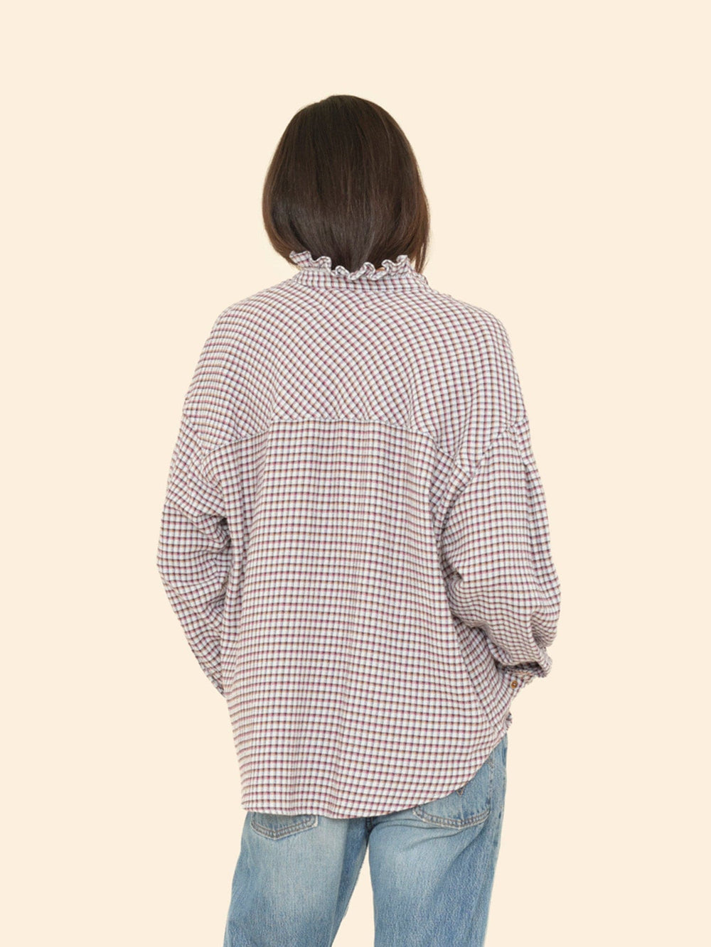 X2508 Shirt Baby Blue Check Jensen Shirt Baby Blue Check Jensen Shirt