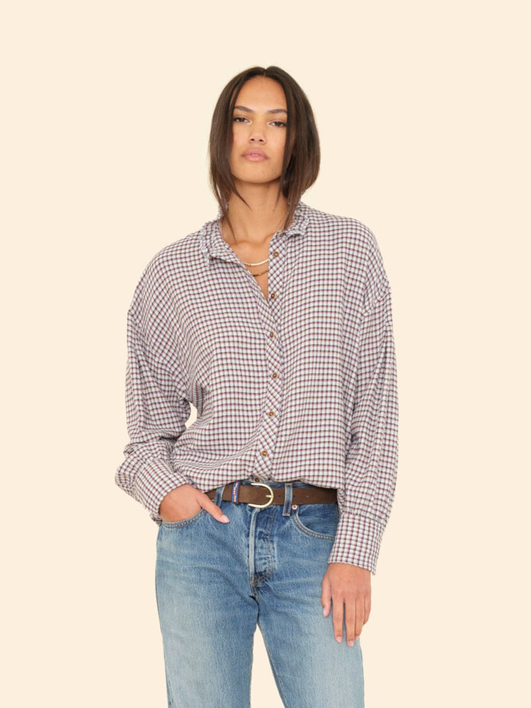 X2508 Shirt Baby Blue Check Jensen Shirt Baby Blue Check Jensen Shirt