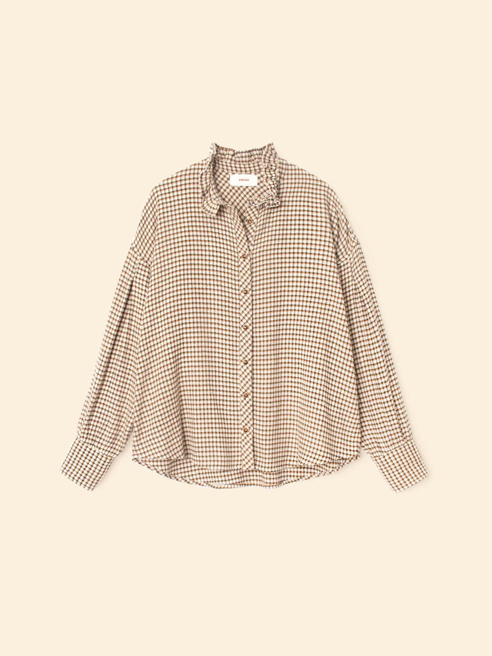 X2508 Shirt Natural Check Jensen Shirt Natural Check Jensen Shirt