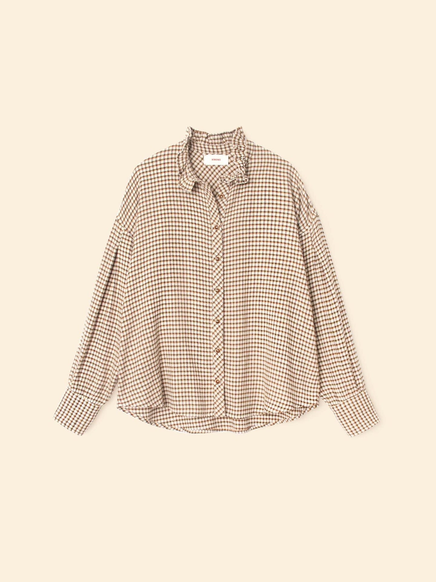 X2508 Shirt Natural Check Jensen Shirt Natural Check Jensen Shirt