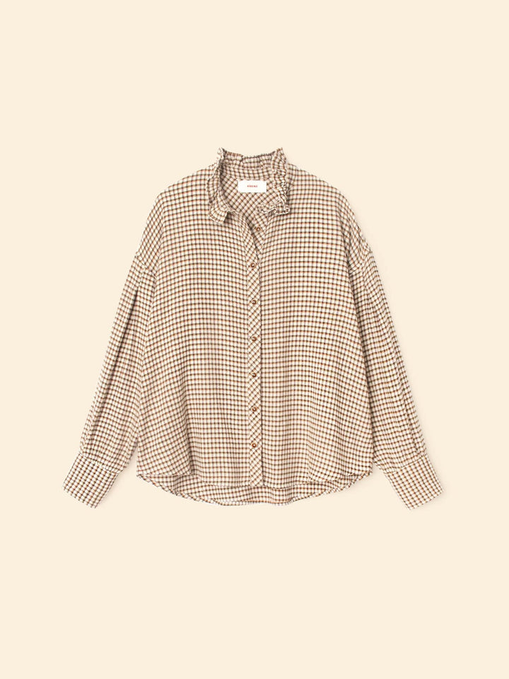 X2508 Shirt Natural Check Jensen Shirt Natural Check Jensen Shirt