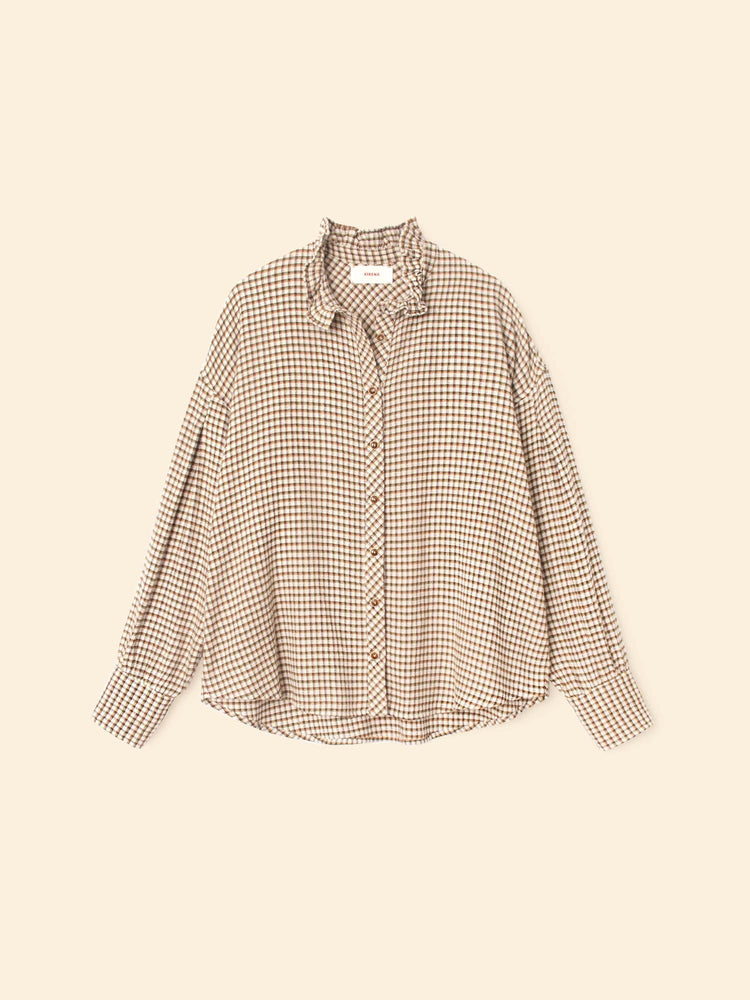 X2508 Shirt Natural Check Jensen Shirt Natural Check Jensen Shirt