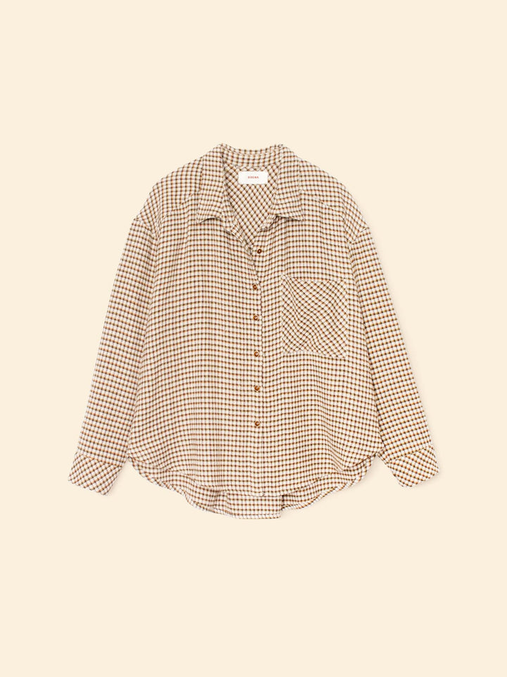 X2508 Shirt Natural Check Jordy Shirt Natural Check Jordy Shirt
