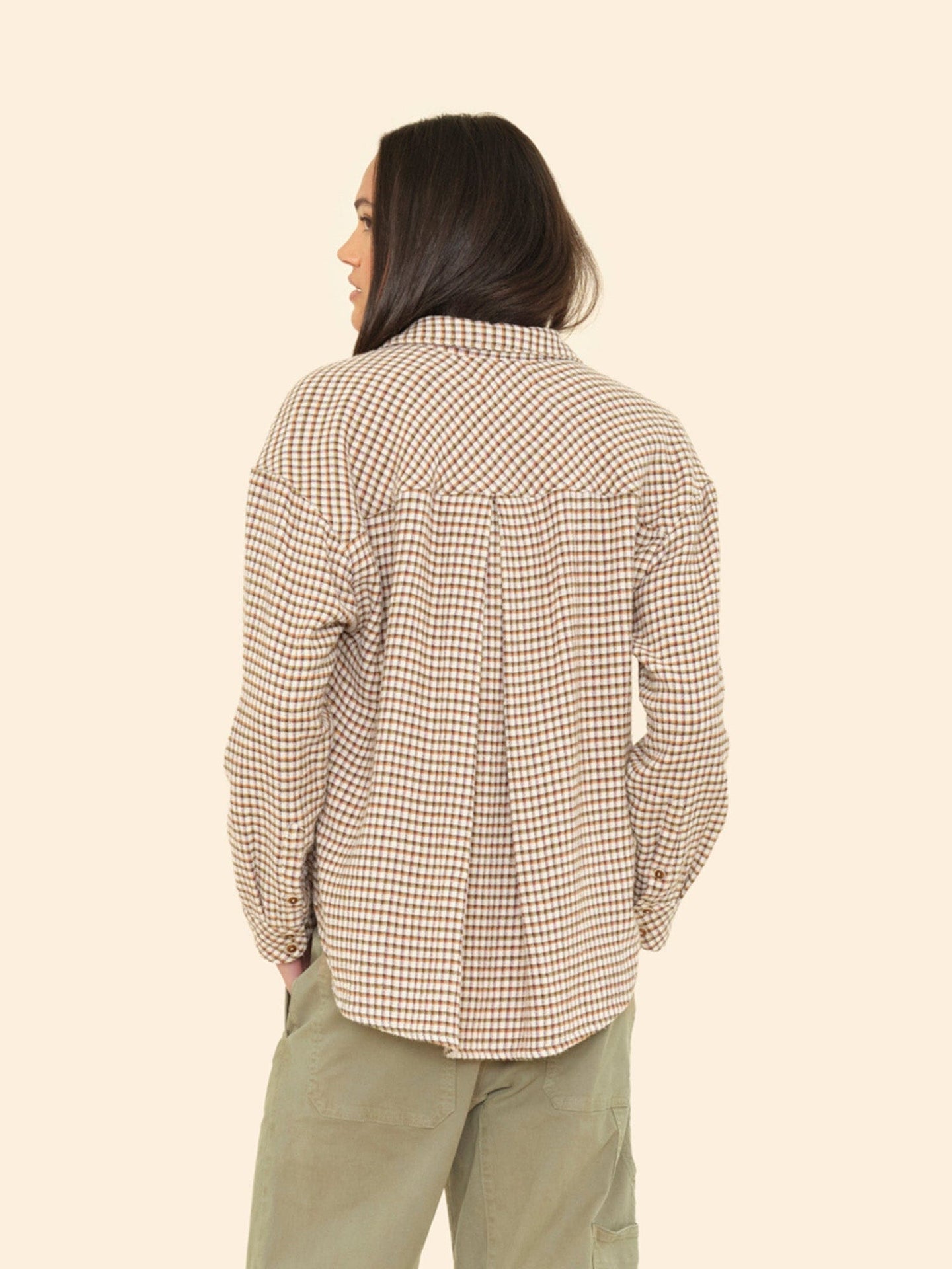 X2508 Shirt Natural Check Jordy Shirt Natural Check Jordy Shirt