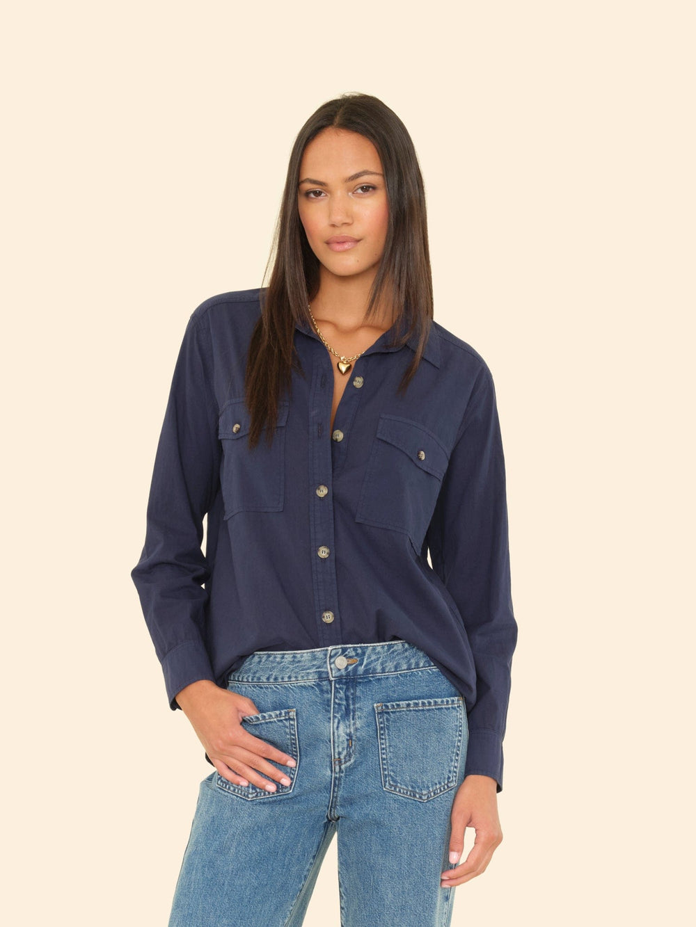 X2508 Shirt Navy Caroline Shirt Navy Caroline Shirt