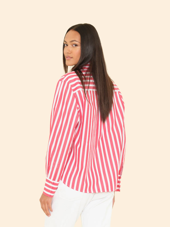 X2508 Shirt Scarlet Stripe Monroe Shirt Scarlet Stripe Monroe Shirt