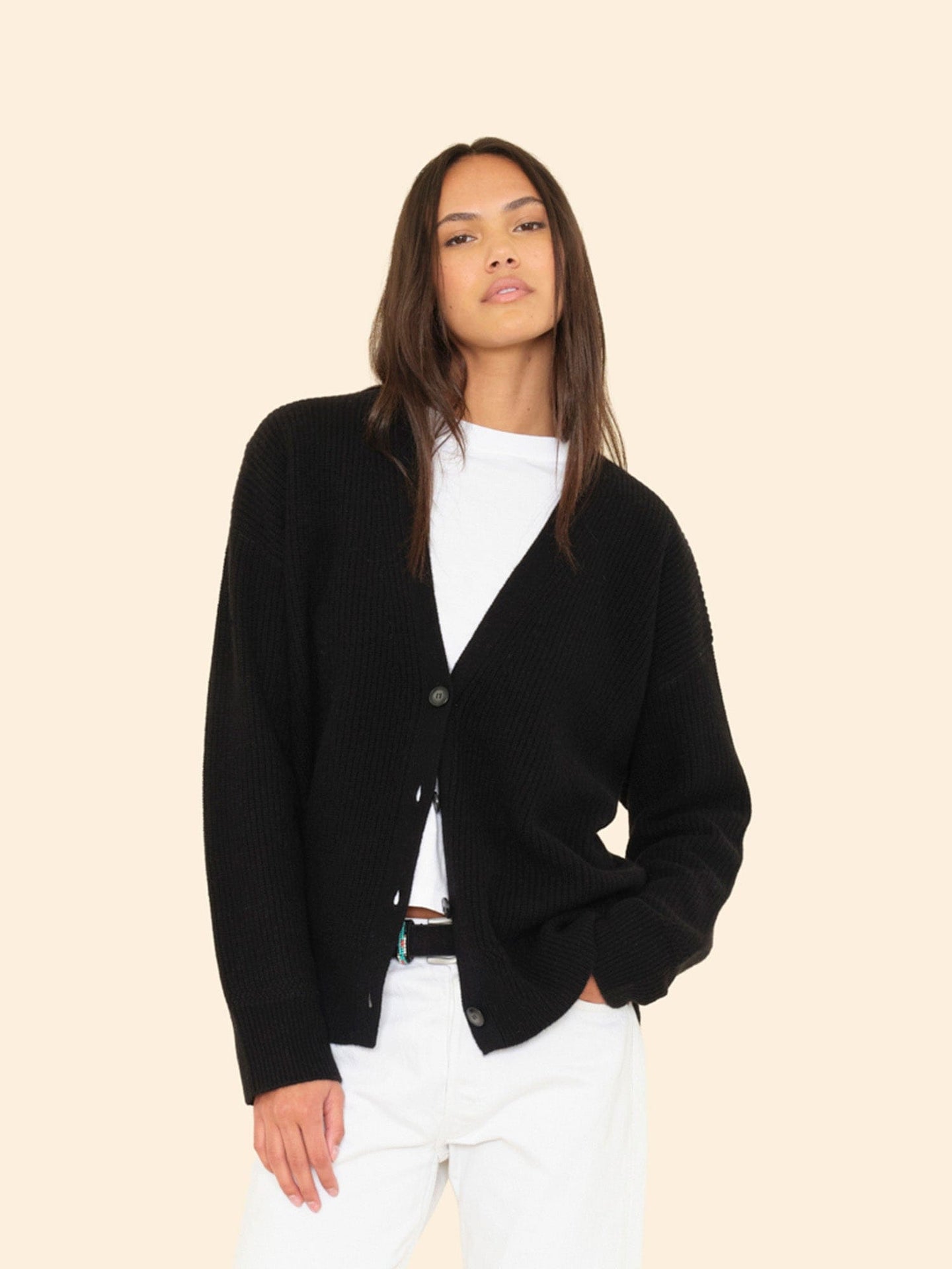 X2508 Sweater Black Ramona Cardigan Black Ramona Cardigan