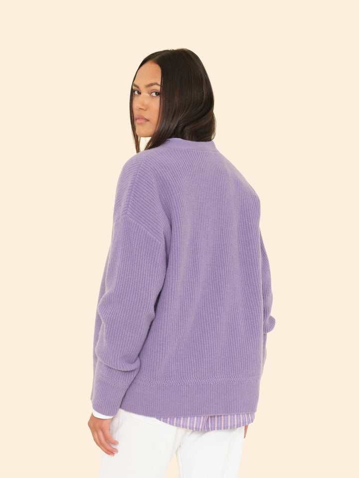 X2508 Sweater Chalk Violet Ramona Cardigan Chalk Violet Ramona Cardigan