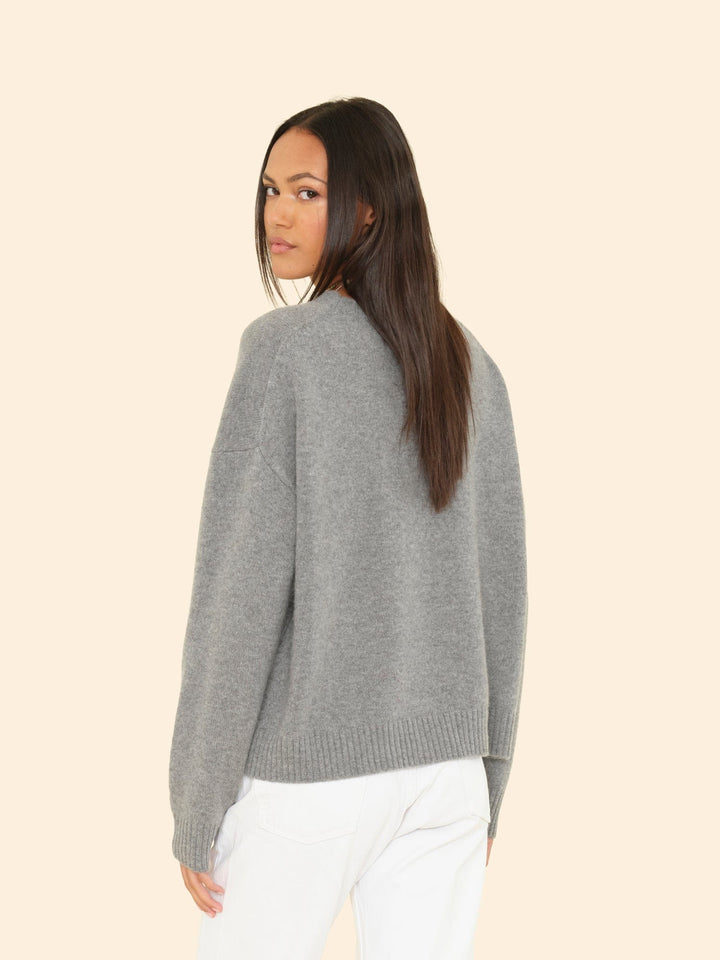 X2508 Sweater Flannel Grey Heather Lela Sweater Flannel Grey Heather Lela Sweater