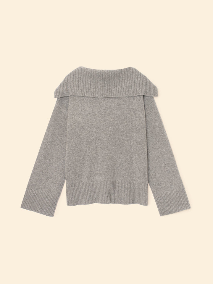 X2508 Sweater Flannel Grey Heather Mattia Sweater Flannel Grey Heather Mattia Sweater