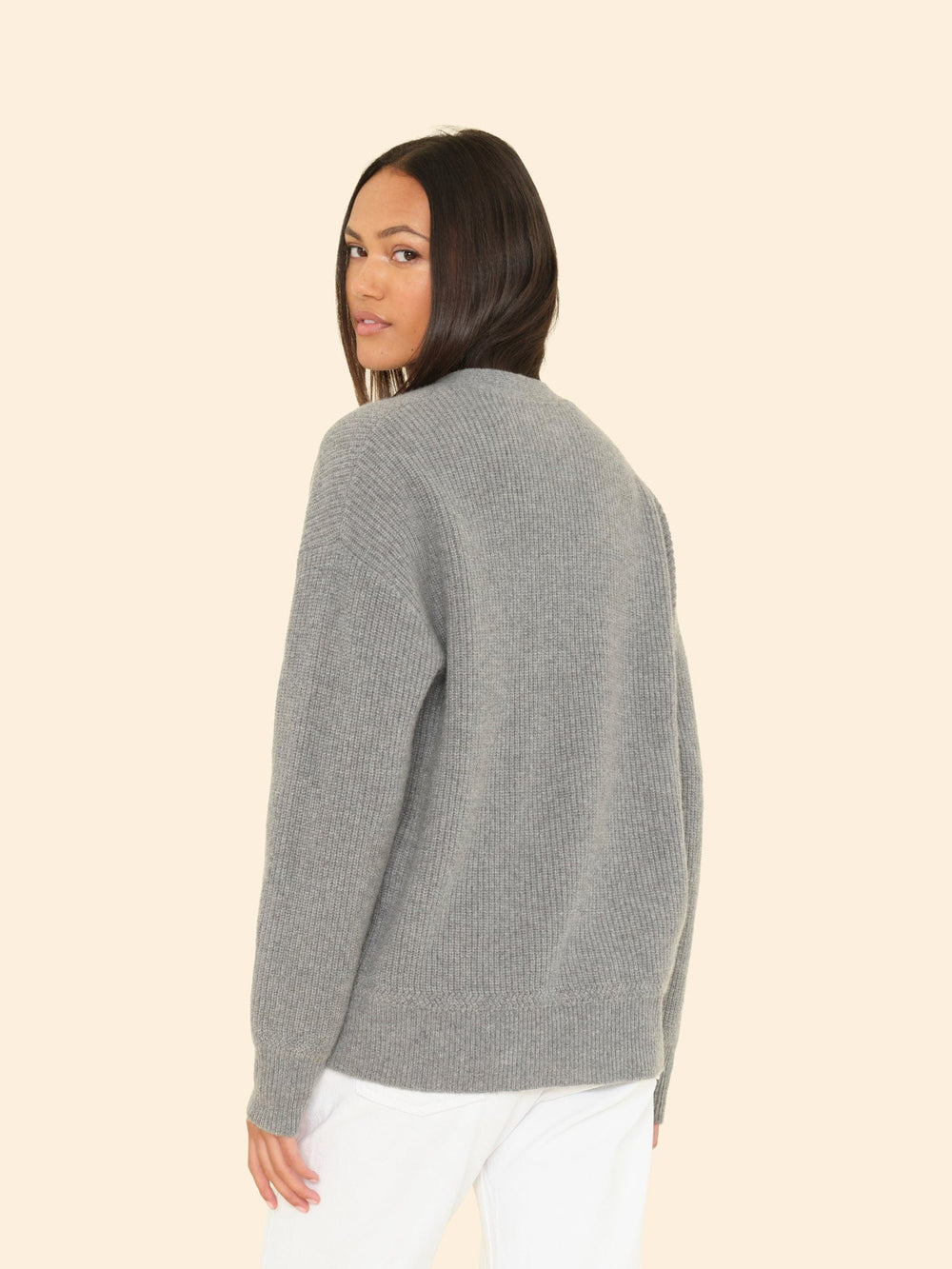 X2508 Sweater Flannel Grey Heather Ramona Cardigan Flannel Grey Heather Ramona Cardigan