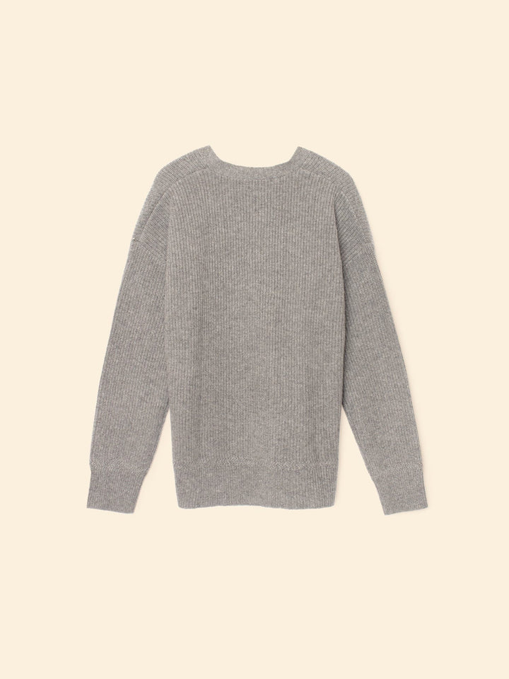 X2508 Sweater Flannel Grey Heather Ramona Cardigan Flannel Grey Heather Ramona Cardigan
