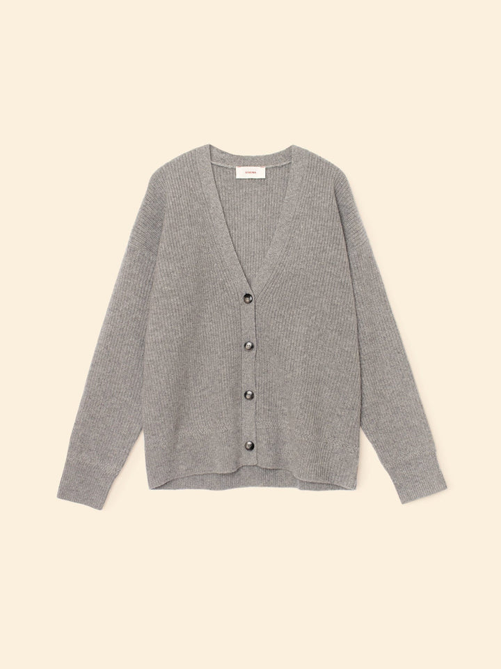 X2508 Sweater Flannel Grey Heather Ramona Cardigan Flannel Grey Heather Ramona Cardigan