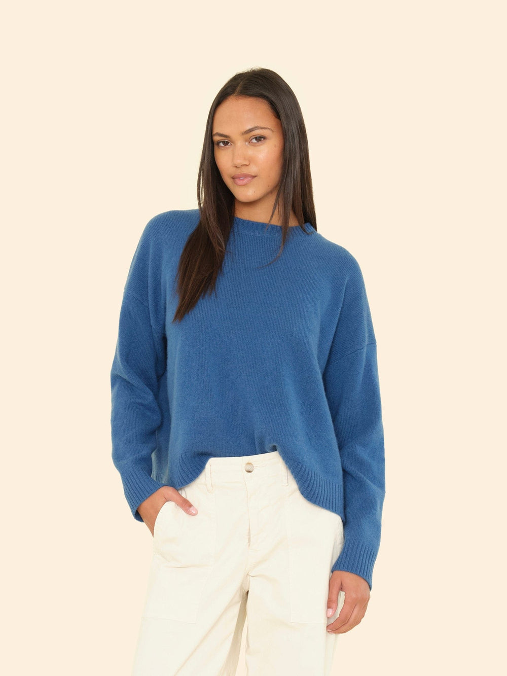 X2508 Sweater Lagoon Blue Lela Sweater Lagoon Blue Lela Sweater