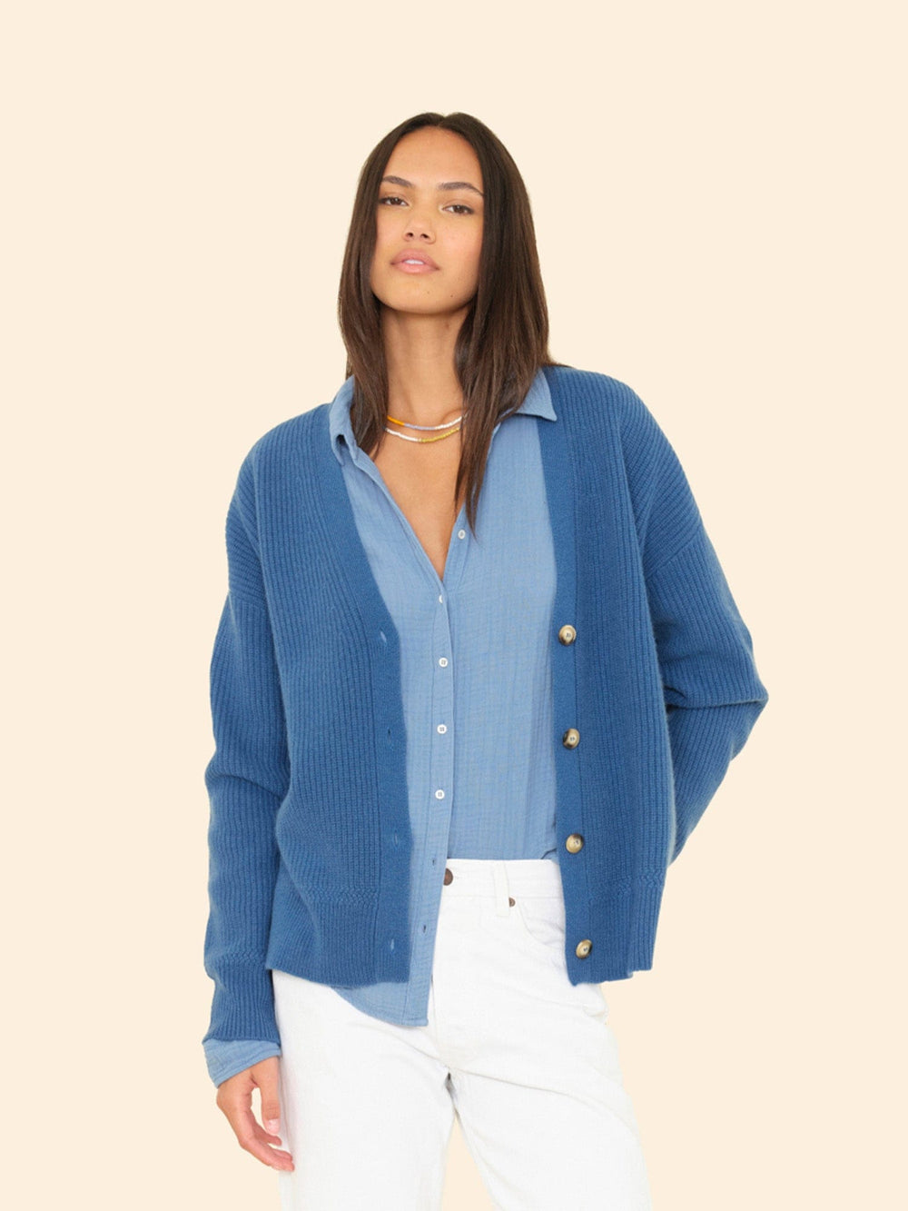 X2508 Sweater Lagoon Blue Ramona Cardigan Lagoon Blue Ramona Cardigan