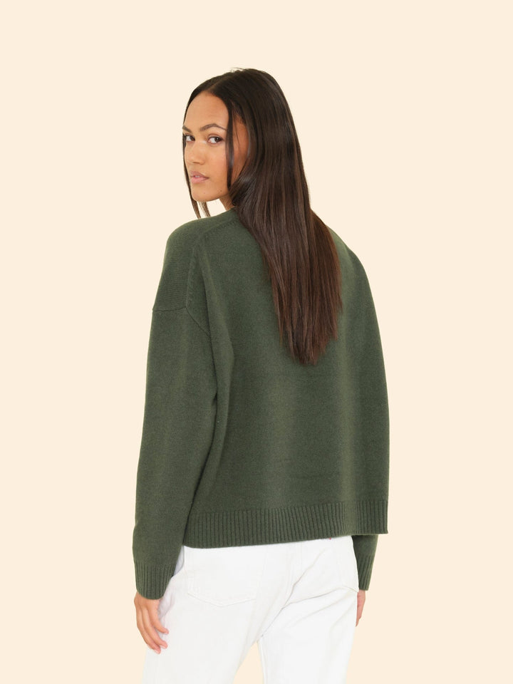 X2508 Sweater Myrtle Green Lela Sweater Myrtle Green Lela Sweater