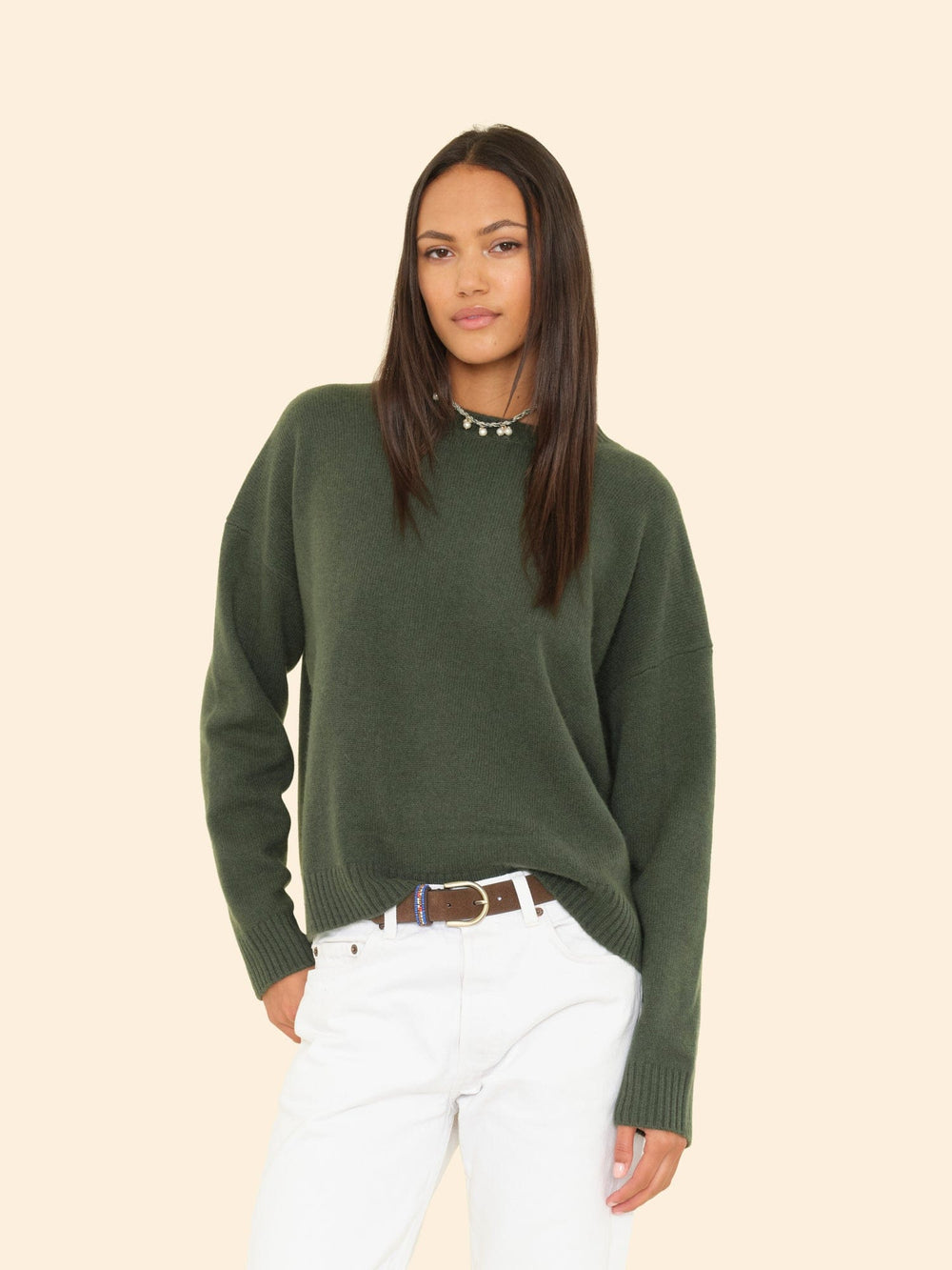 X2508 Sweater Myrtle Green Lela Sweater Myrtle Green Lela Sweater