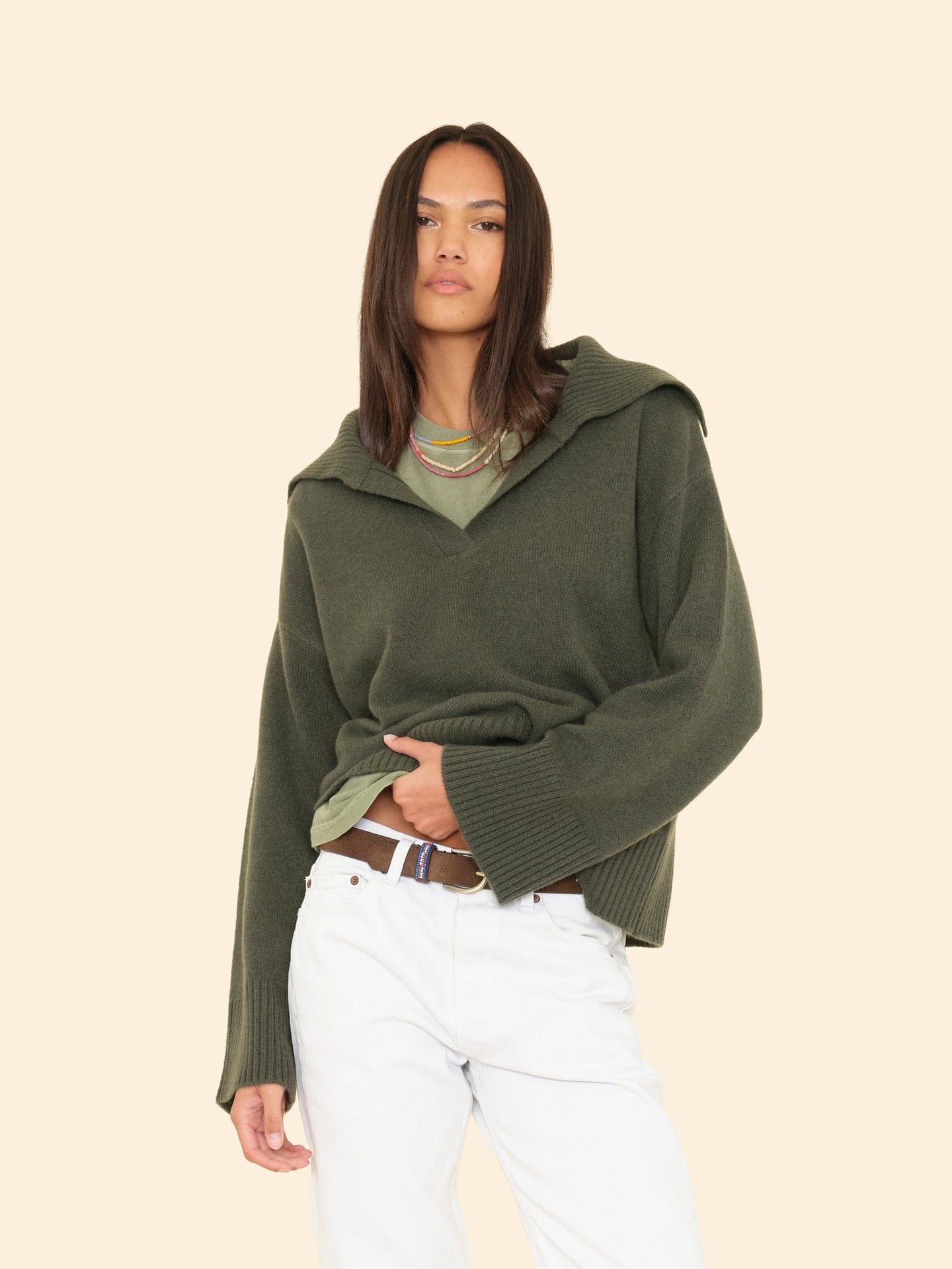 X2508 Sweater Myrtle Green Mattia Sweater Myrtle Green Mattia Sweater