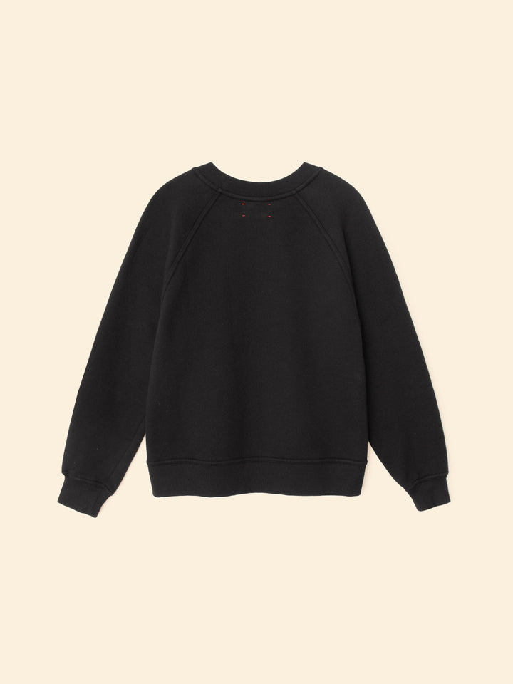 X2508 Sweatshirt Black Whit Sweatshirt Black Whit Sweatshirt