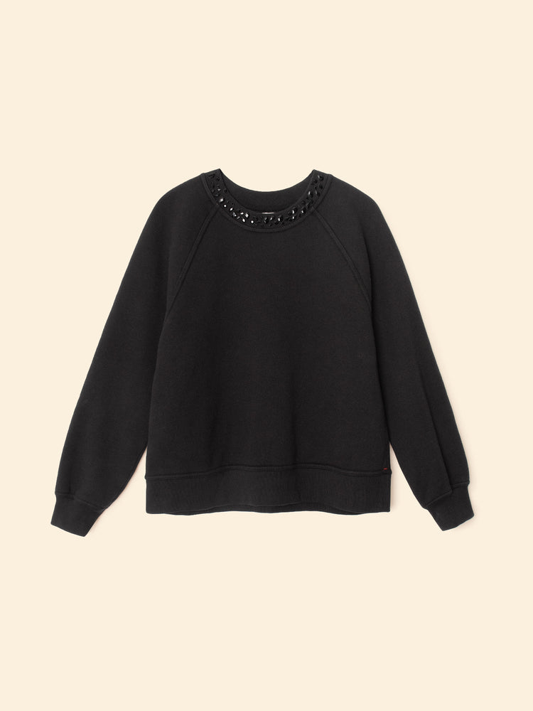 X2508 Sweatshirt Black Whit Sweatshirt Black Whit Sweatshirt