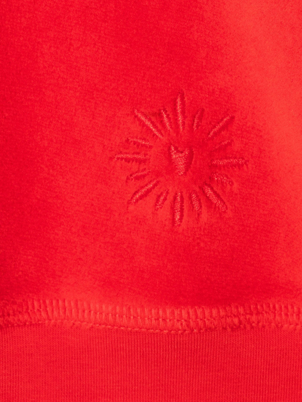 X2508 Sweatshirt Carmine Red Pierre Velour Sweatshirt Carmine Red Pierre Velour Sweatshirt