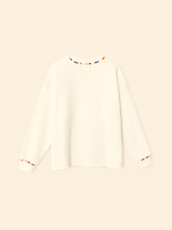 X2508 Sweatshirt Cloud Embroidered Honor Sweatshirt Cloud Embroidered Honor Sweatshirt