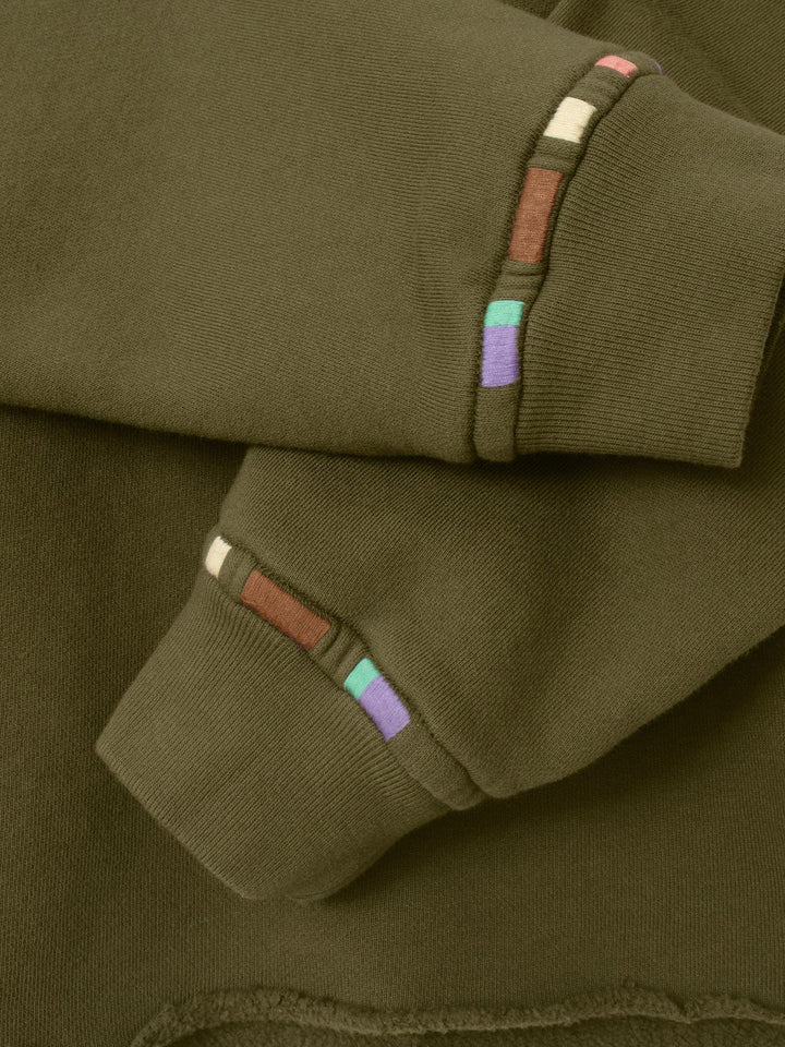 X2508 Sweatshirt Clover Green Embroidered Honor Sweatshirt Clover Green Embroidered Honor Sweatshirt