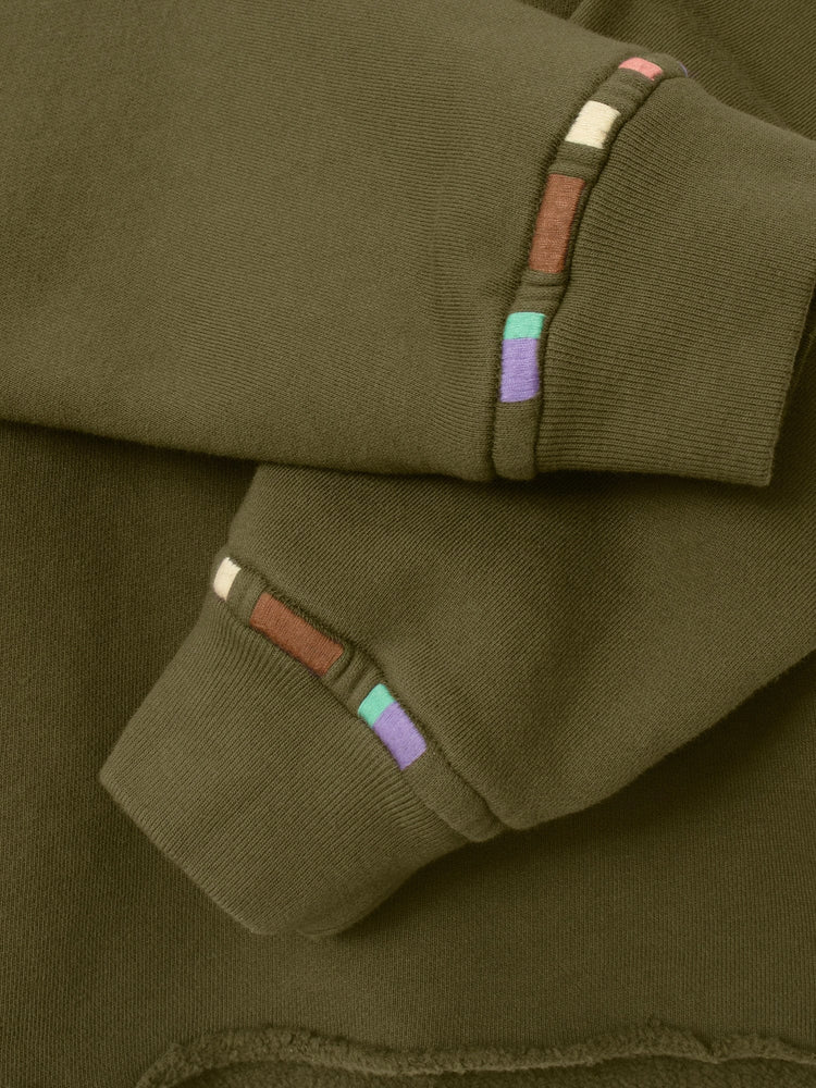 X2508 Sweatshirt Clover Green Embroidered Honor Sweatshirt Clover Green Embroidered Honor Sweatshirt