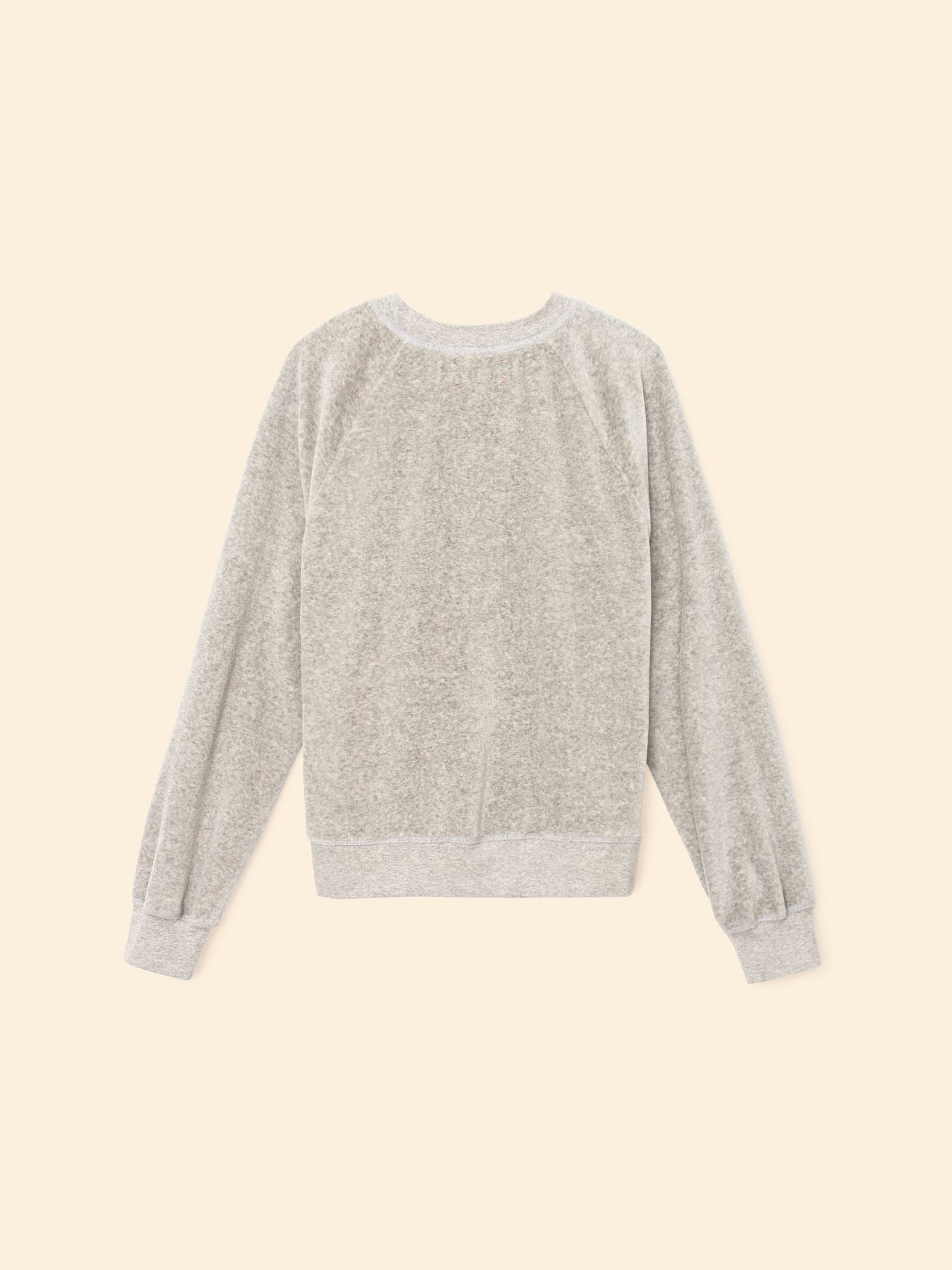 X2508 Sweatshirt Heather Grey Pierre Velour Sweatshirt Heather Grey Pierre Velour Sweatshirt