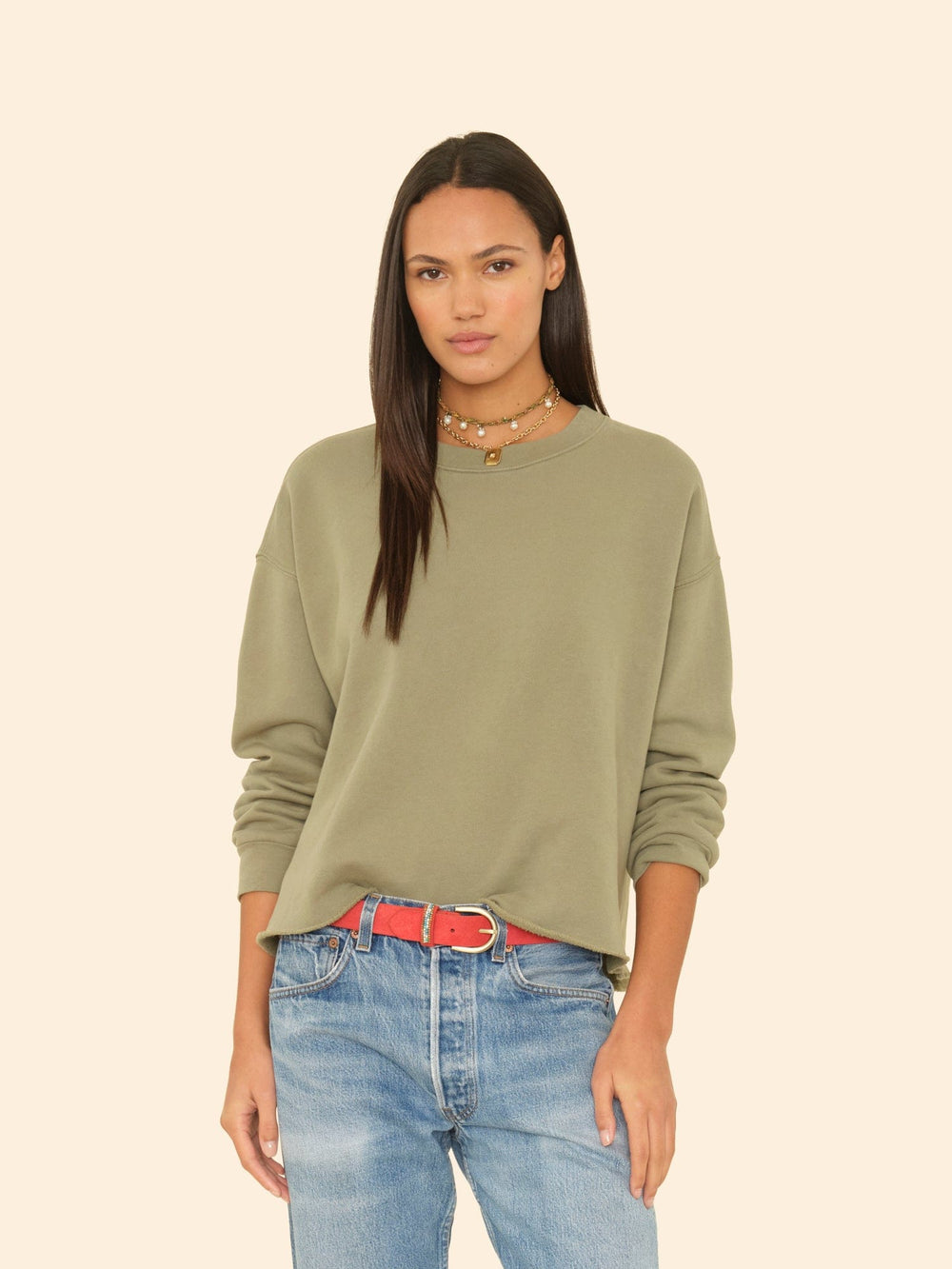 X2508 Sweatshirt Olive Leaf Honor Sweatshirt Olive Leaf Honor Sweatshirt