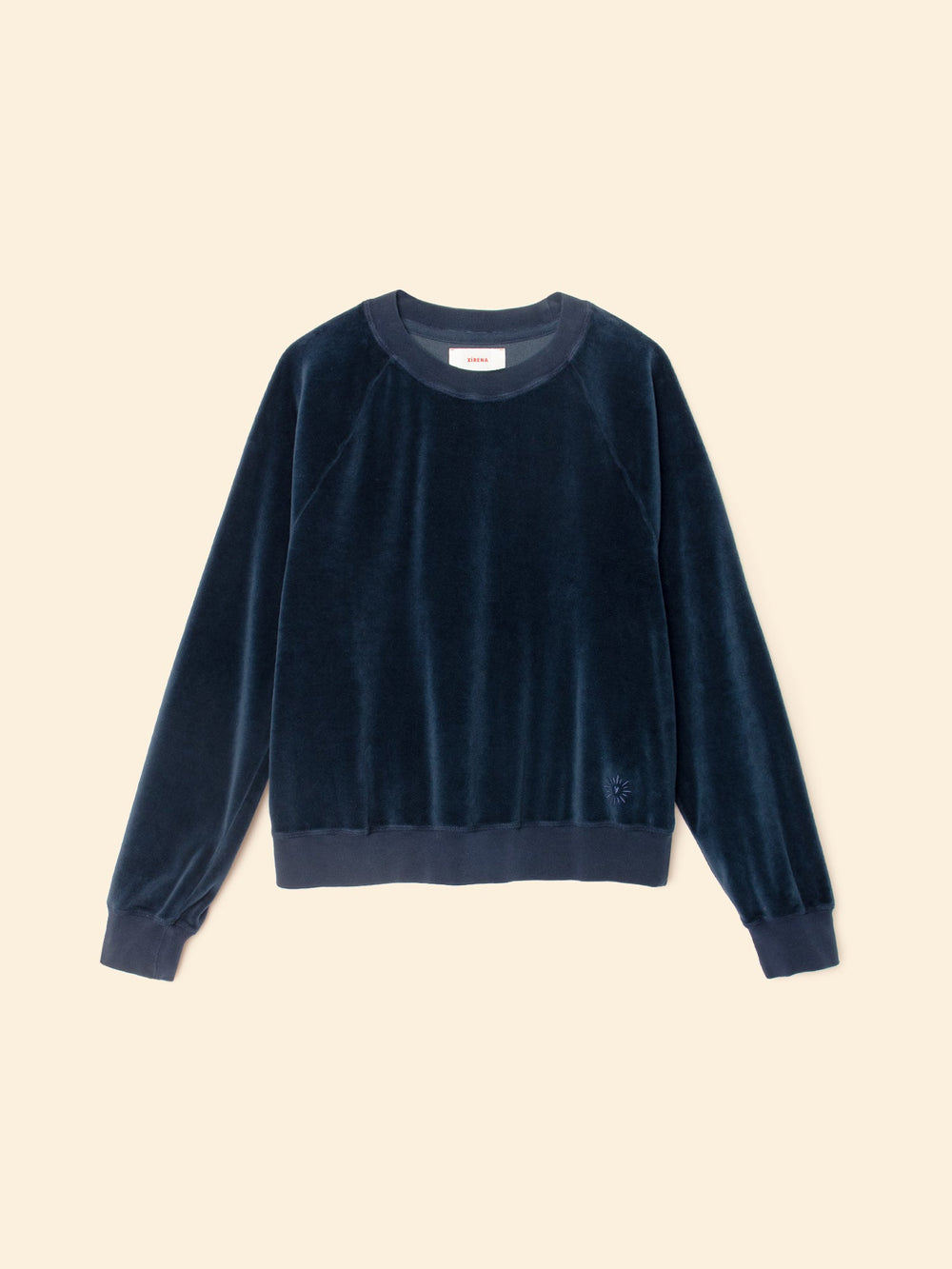 X2508 Sweatshirt Sapphire Pierre Velour Sweatshirt Sapphire Pierre Velour Sweatshirt