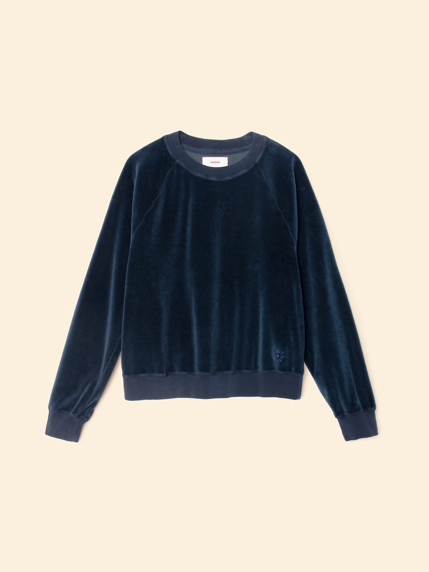 X2508 Sweatshirt Sapphire Pierre Velour Sweatshirt Sapphire Pierre Velour Sweatshirt
