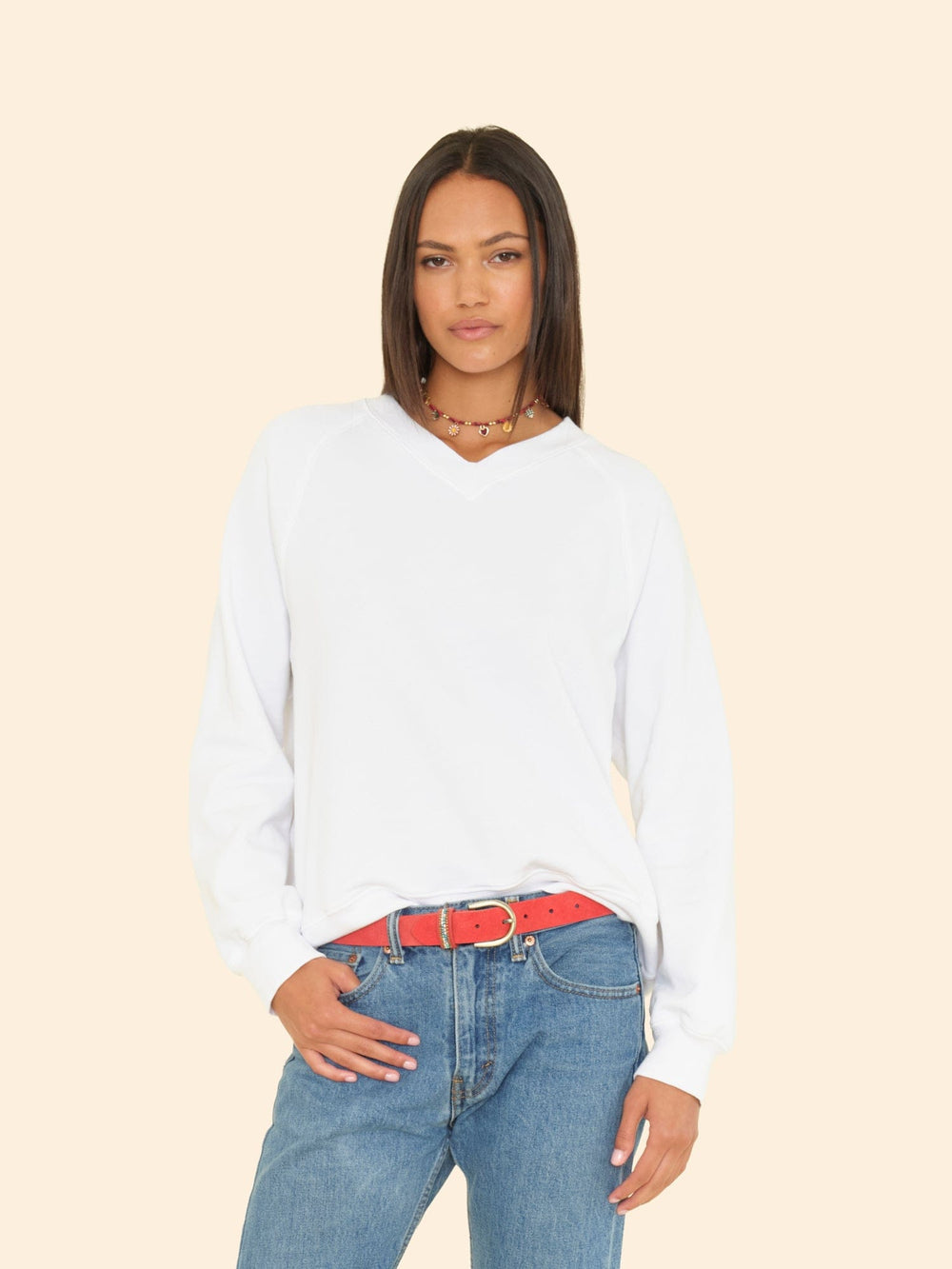 X2508 Sweatshirt White Brit Sweatshirt White Brit Sweatshirt