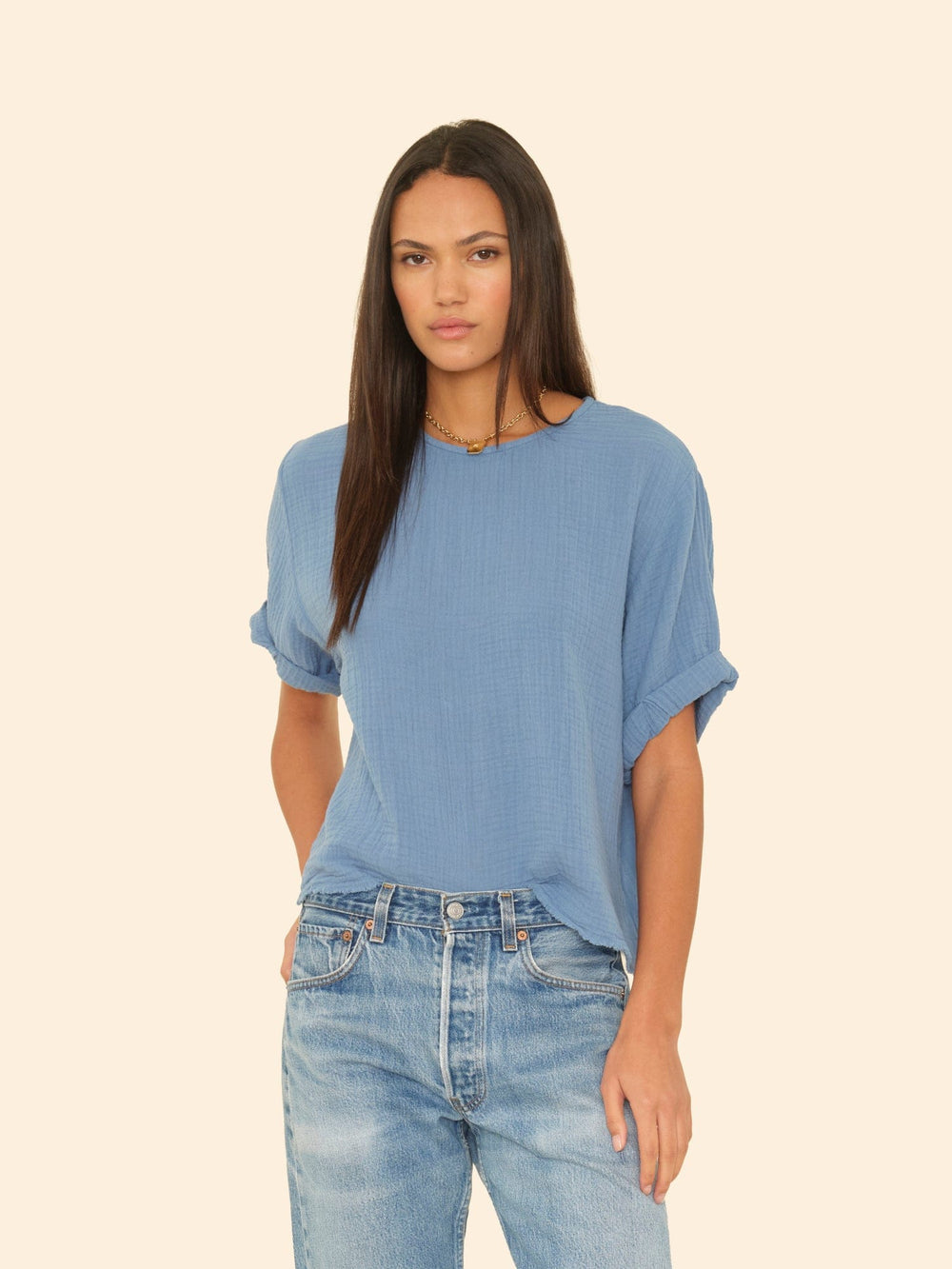 X2508 Top Harbor Blue Carson Top Harbor Blue Carson Top