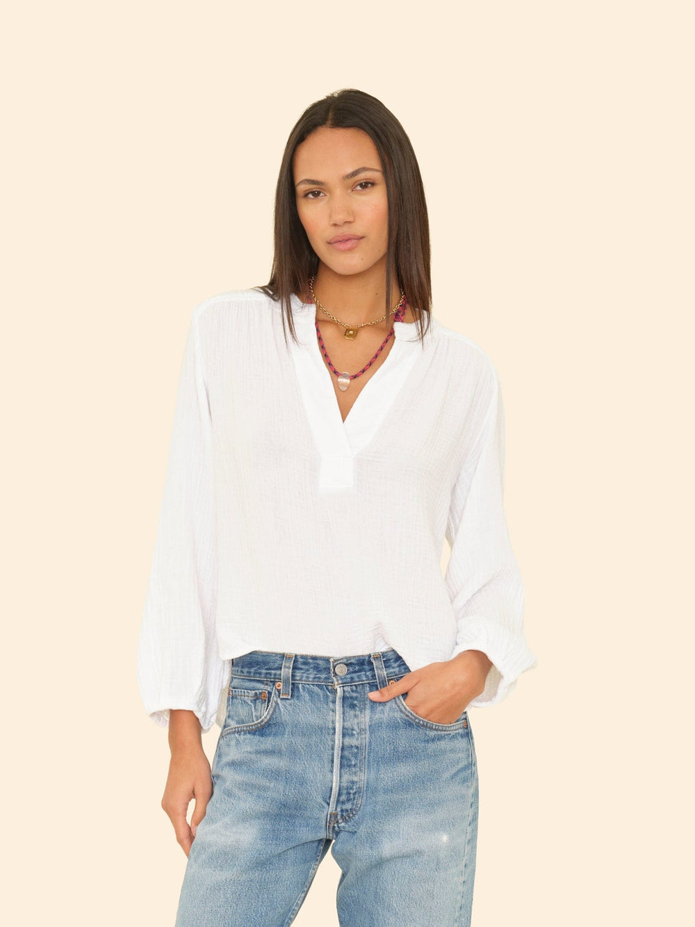 X2508 Top White Arielle Top White Arielle Top