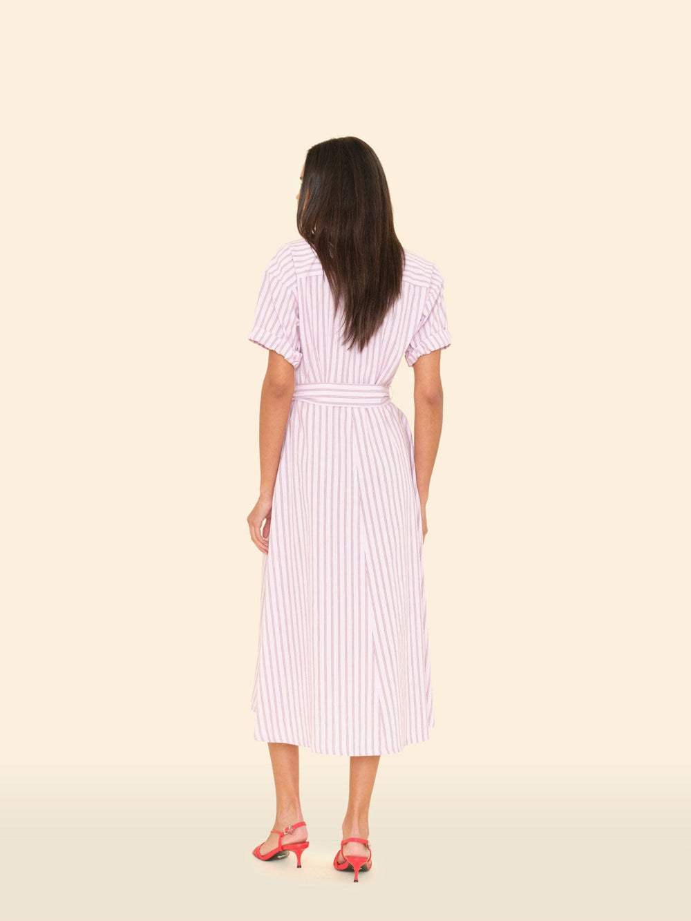 X2509 Dress Blush Cherry Stripe Liora Dress Blush Cherry Stripe Liora Dress