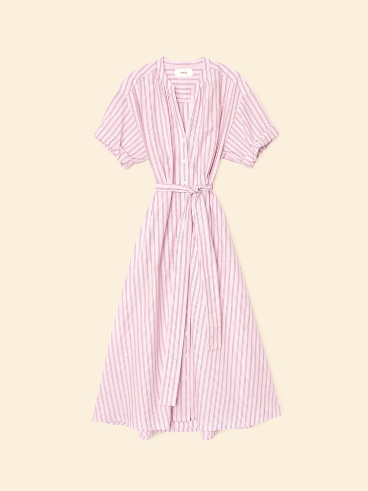 X2509 Dress Blush Cherry Stripe Liora Dress Blush Cherry Stripe Liora Dress